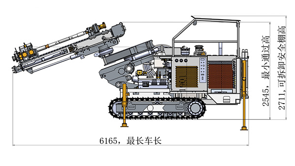 KSQ31潜孔式采矿钻车